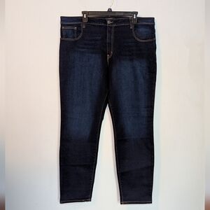 Lucky & Blessed High Rise Skinny Jeans Dark Wash Boutique Stretch Women Size 22